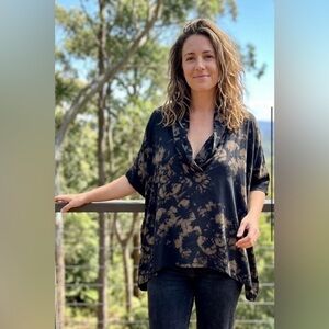 ETAL made in Melbourne ADRIENNE ROLL-NECK TOP BE